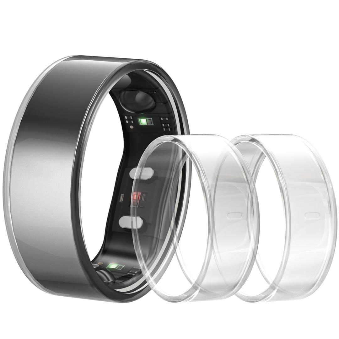 sylacor Ring Cover Compatible with Ringconn Gen 2, Durable Scratch-Resistant TPU Protecter for Women Men for Gym and Working Out (3 Clear, Size 9)