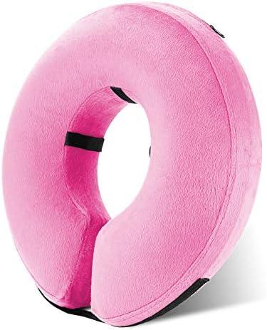 Katoggy Inflatable Dog Collar, Soft E-Collars for Dogs After Surgery, Adjustable Blow up Donut Dog Cone Collar for Small Dogs and Cats