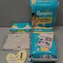 Pampers Gift Set, Disposable Diapers, Sensitive Wipes, & Milestone Gifts