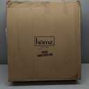 HOMZ Set of 3 Holiday Wreath Plastic Storage Containers, Holds Up to 24 Diameter, Secure Latching Lid and Easy Grip Handle, Stackable and Nestable, Black/Clear