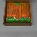 Jenaai 24 Pcs Easter Mini Carrot Bubble Wands Orange Bubbles Wands Easter Egg Fillers Basket Stuffers Bulk for Prizes Goodie Bag Stuffers Party Favors Outdoor(Dreamy)