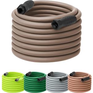 Flexzilla Colors SwivelGrip Garden Hose 5/8 in. x 100 ft., Lightweight All-Weather Water Hose, Durable and Flexible, Leak-Free Connections, Brown Mulch