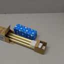 Umbra Cappa Modern 1" Curtain Rod, Includes 2 Matching Finials, Brackets & Hardware, Brass (36 to 66, Gold)