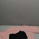 Riyiper 3 Pack Women's Oversized T-Shirt Half Sleeve Summer Tees Casual Loose Fit Crew Neck Basic Tops(Black, White, Pink,Large)