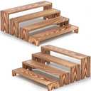 14 Inch Large Wooden Tiered Riser Display Stands, 2 Set Stackable Wooden Cupcake Stand Dessert Table Display Set,Tiered Shelf Organizer,Display Stands Shelf,Vendor Booth Display Items for Vendor Events