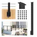 36" Black Side Mount Cable Railing Post for Decks, 1 Pack, RG71