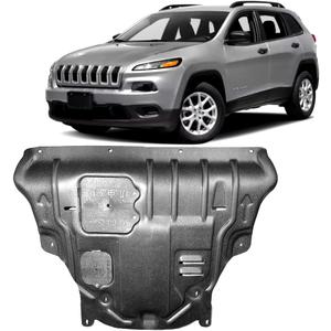 Front Engine Guards Fit for Jeep Cherokee 2014 2015 2016 2017 2018 Engine Splash Shield Guards Suitable for Cherokee Under Engine Cover Directly Replace Original One