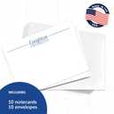 Desert Cactus Creighton University 10 Pack Notecards Stationery Cardstock CU Bluejays Includes Envelopes Memo Party Thank You (Notecard 1b)