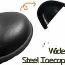 MMN Non Slip Work Shoes for Men Women Steel Toe Slip Resistant Waterproof Leather Oxford for Food Service Restaurant Staff & Chef Black (Black)