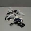 Dusk to Dawn Solar Light Bulbs Waterproof, Rechargeable Chicken Coop Light with Timer, 3 Color Temperatures, 4 Light Modes, Solar Emergency Lights for Indoor, Outdoor, Hurricane, Storm (Black)