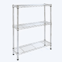 Shelving Inc. 8" d x 30" w Chrome Wire Shelving with 3 Tier Shelves, Weight Capacity 800lbs Per Shelf