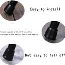 2 x Table Chair Rubber Leg Tips Caps, 8PCS Chair Leg Tips Caps, Rubber Furniture Feet Round for Furniture Legs, No Scratches and Reduce Noise(Black)