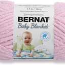 Bernat Baby Blanket Yarn, 3.5 oz, Gauge 6 Super Bulky, Baby Pink - Pack of 2