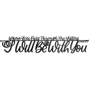 Spiritual Spaces Durable Thick Metal Wall Decor - Spiritual Bible Quotations, Glossy Black Powder Coating, Water-Resistant - Robust and Long-Lasting, Ideal for Indoor & Outdoor Use, Uplift Your Spirit