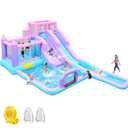 Anypool 8 in1 20Ftx12Ft Inflatable Water Slide with 17.9ft Long Slide Backyard Bounce House for Kids, Water Slides Park with 2 Inflatable Bodyboards for Ages 3-10, Includes 650W Blower