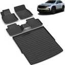 All Weather Car Floor Mats & Cargo Liner Set Fit for Mazda CX-50 (Not for Hybrid) 2023 2024 2025 Floor Liners Trunk Liner CX50 Cargo Mat Accessories Black