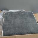 4 Inch Thick XL Memory Foam Seat Cushion - Extra Large Office Chair Cushion for Tailbone Pain Relief, Furniture-Grade High Density Foam, Non-Slip Washable Cover for Desk, Car & Wheelchair (Grey)