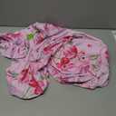 Spring Pink Flower Fitted Tablecloth with Elastic for 34x34 inch Square Folding Tables Washable Stretchy Spandex Card Table Covers Cloth Floral Fabric Table Cloths Not Vinyl