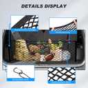 Karltys Envelope Style Cargo Net for 2021-2024 2025 2026 Kia Sorento, Heavy Duty Rear Trunk Mesh Cargo Net for 2025 Sorento Accessories, Elastic Mesh Netting Organizer with Metal Hooks