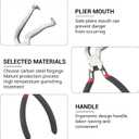 Electrical Disconnect Pliers, Anti-Slip Grip Automotive Electric Connector Pliers Fuel Line Disconnect Repair Tools (1pcs Straight 1pcs 60Bend)