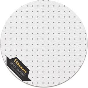 Plastic Round Office Chair Mat for Carpeted Floors, Heavy Duty Floor Mat,Eco-Friendly Series Studded Carpet Desk Chair Mats-36'' x 36'' (36 inches X 36 inches -Round)