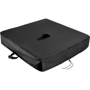 Patio Umbrella Base Cover for Beach Umbrella Stand Base, Outdoor Umbrella Stand Cover Square Waterproof Umbrella Covers Pooliside Dustproof, Covers Only - 30"L×30"W×5"H, Black