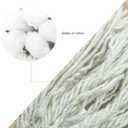 Braided White Cotton Rope (3/8 inch x 150 ft) Natural Soft Utility Rope