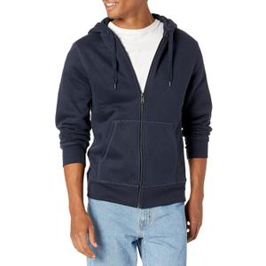 Amazon Essentials Men's Full-Zip Fleece Hoodie Sweatshirt, Navy, XX-Large Big
