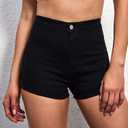 VIPONES Jean Shorts Womens High Waisted Stretchy Sexy Butt-Lifting Hot Denim Shorts Small