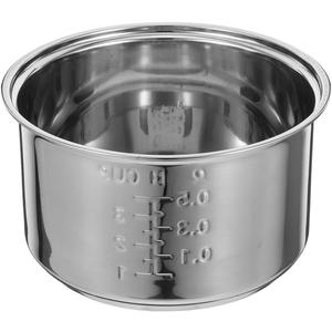 Rice Cooker Inner Pot: Stainless Steel Inner Pot 1.6L Cooker Liner Universal Replacement Insert Nonstick for Electric Rice and Grain Cookware