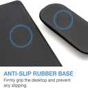 SenseAGE Detachable Ergonomic Mouse Pad with Wrist Rest Support, Adjustable Placement for Pain Relief, Non-Slip Base, for Computer & Laptop, Office Desk Accessories, 9.7 x 7.3 in (Light Grey)