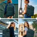 VGCUB Large Travel Backpack Bag for Women Men,Carry on Backpack,17 Inch Laptop Business Work Waterproof Backpack with Laptop Compartment,Person Item Flight Approved,Mochila de Viaje,Peacock Blue