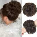 1PCS Messy Bun Hair Piece Wavy Curly Thick Updo Hairpiece Synthetic Chignon Hair Bun Scrunchies Extension for Women