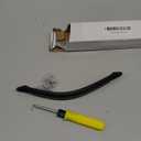 BQLZR Plastic Suitcase Luggage Handle Replacement 9.33" with Mount & Screw Black B122,Two Inner Hole Distance: 177mm/6.97", Two Outer Hole Distance:224mm/8.82"