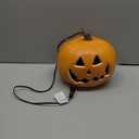 9" Jack-o'-Lantern - Halloween Light Up Pumpkin Lantern with ETL Certified Cord and 2 Safety Fuse - Indoor Outdoor JackoLantern Decoration for Halloween Party Home Décor - Round Lightened Pumpkin