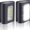 2 Pack Outdoor Night Running Lights, LED Running Lights for Runners with Rechargeable Battery for Camping, Hiking, Walking, Jogging, Outdoor Adventure (Black1)
