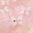 SUQ I OME 12pcs of White Butterfly Decorations for Curtains draperys,Bedroom Living Room Girl's Rooms