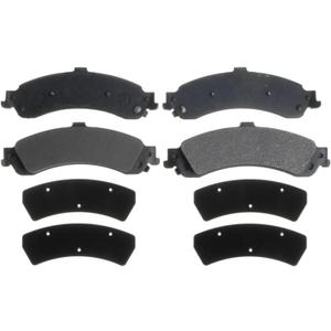 ACDelco Silver Rear Brake Pad Set with Wear Sensor 14D834M | GM 19286124 Semi-Metallic Rear Brake Pads for Select Cadillac, Chevy, Chevrolet, GMC, and more