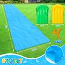 40'x7.5' Slip Lawn Water Slide - Giant Slip Splash and Slide Summer Slip Water and Slides Heavy Duty for Outdoor Backyard Lawn Summer Party with 2 Bodyboards and 20 Stakes