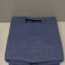 UBBCARE Set of 4 Cotton Rope Basket 12 X 12 X 12 Inches, Woven Storage Baskets for Shelves, Organizing with Handles, Cube Storage Bins for Storage Books, Magazines, Navy Blue