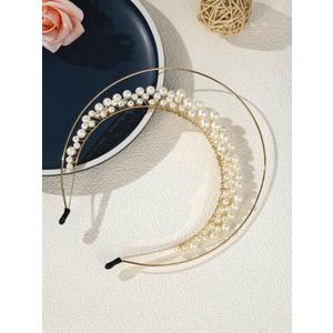 1pc Vintage Faux Pearl Double-Layer