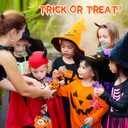 48 Halloween Toys Pack with Pumpkin Box, Halloween Party Favors Gifts for Kids, Squishy Mochi Toys in Bulk with Bubble Push it Keychain, Halloween Treat Bags Fillers, Trick or Treat Classroom Prizes