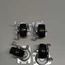 4 each: Shepherd Medium Duty Rubber Wheel Industrial Caster (9509)