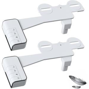 Hibbent 2 Pack Bidet Attachment for Toilet, Non-Electric Dual Nozzle for Frontal & Rear Wash, Adjustable Water Pressure Control, Fresh Water Bidet Toilet Seat, Self Cleaning Water Sprayer, Black