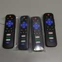 (Pack of 4) Replacement Remote Control Only for Roku TV, Compatible for TCL Roku/Hisense Roku/Onn Roku/Sharp Roku/Element Roku/Westinghouse Roku/Philips Roku Smart TVs (Not for Roku Stick and Box)