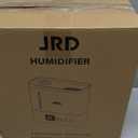 JRD Humidifiers for Bedroom, Ultrasonic Humidifier 4L for Large Room, Cool Mist Top-Fill, 40H Run, 12H Timer, 360 Nozzle, Aroma Diffuser, 7-Color Night Light for Home, Office, Baby, Pets, Plants (Black)