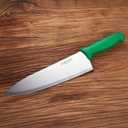 10 inch Japanese High Carbon Stainless Steel Chef Knife, Professional Sharp Wide Cook Knife with Non-slip Ergonomic Handle, for Kitchen Home Restaurant (Green)