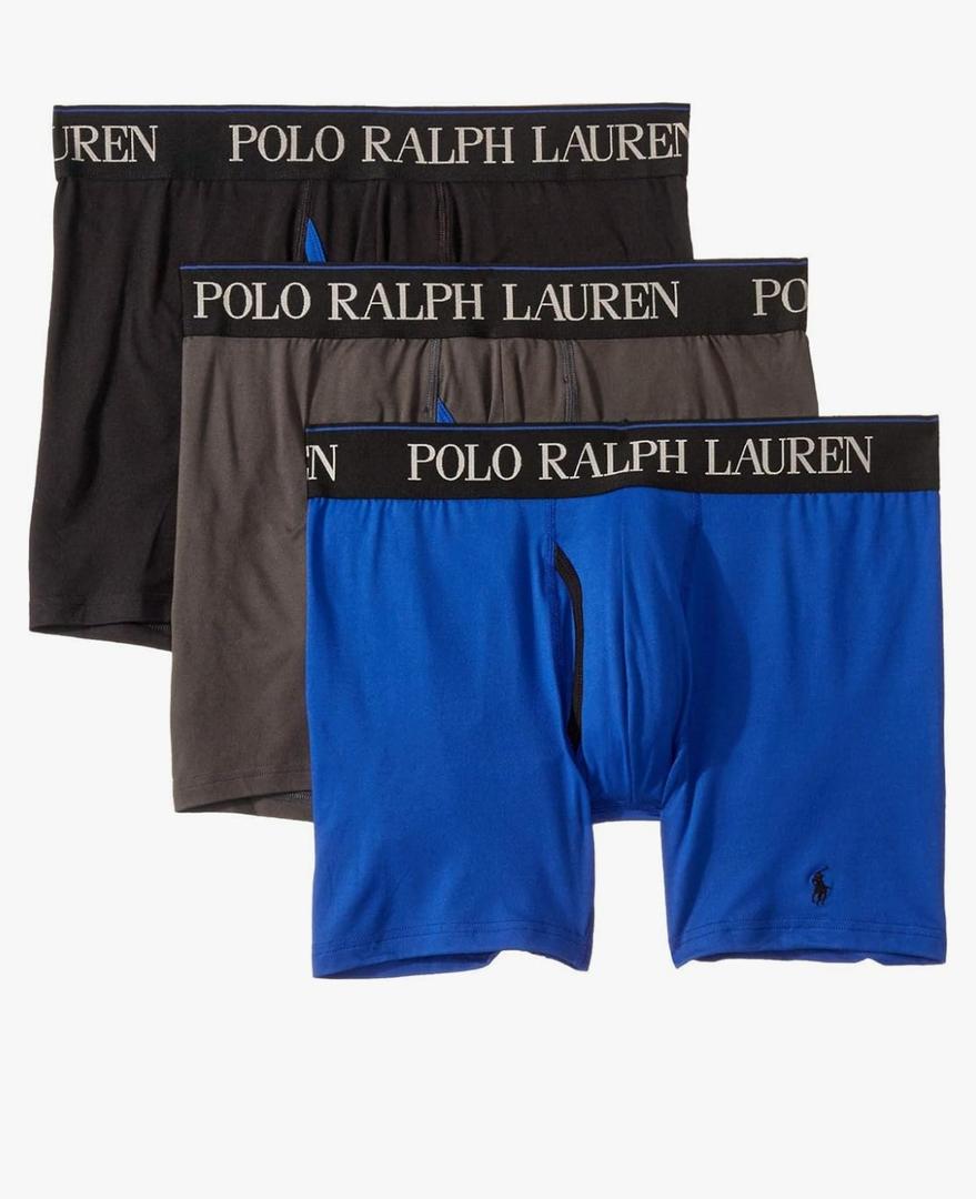 POLO RALPH LAUREN mens Boxer Brief 3-pack Medium
