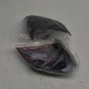 Door Rear View Mirror Cover Cap Compatible with Chevrolet Corvette C8 2020-2025, ABS Side Door Rearview Mirror Cover Protective Trim Cap, 2PCS (Bright Black)