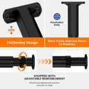 Bed Support Legs 6-11Inch,4 Pack Center Bed Replacement Parts,Adjustable Furniture Height Frame for Leveling Bed Brackets,King Size Furniture Heavy Duty Wood Slat